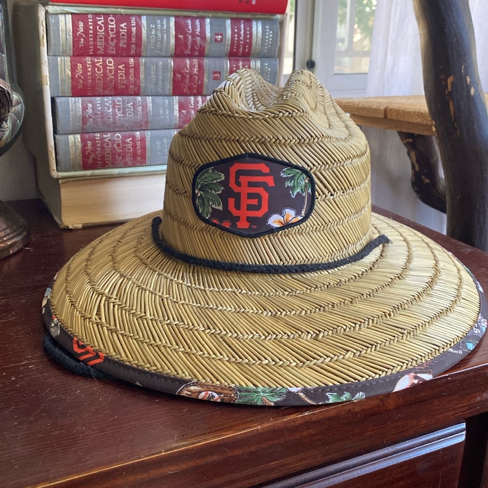 NWT Reyn Spooner MLB San Francisco Giants Scenic Straw Hat Lifeguard Hat Brim